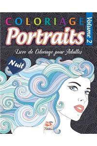 Coloriage Portraits 2 - Nuit