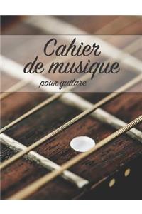 Cahier de Musique Pour Guitare