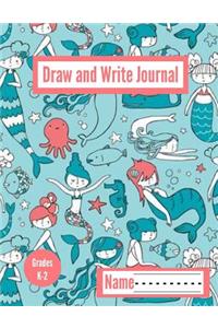 Draw & Write Journal Grades K-2: Primary Composition Notebook Story Paper with Dotted Midline Writing & Picture Space: 6x9 Inch, 120 Pages