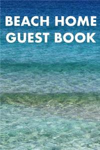 Beach Home Guest Book