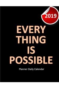 Planner Daily Calendar 2019