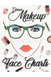 Glasses Makeup Face Charts