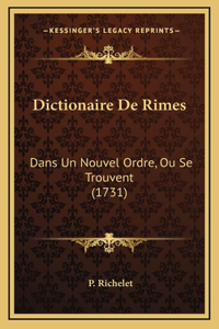 Dictionaire De Rimes