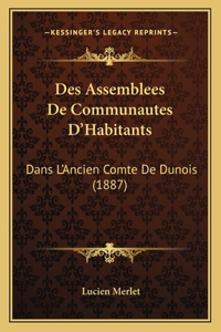 Des Assemblees De Communautes D'Habitants
