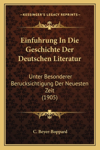 Einfuhrung In Die Geschichte Der Deutschen Literatur