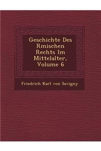 Geschichte Des R Mischen Rechts Im Mittelalter, Volume 6