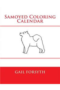 Samoyed Coloring Calendar