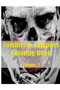 Zombies & Vampires Coloring Book