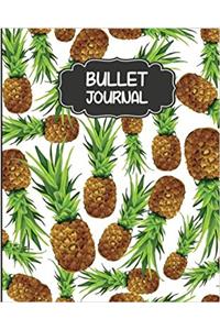 Pineapple Cover Bullet Journal: 1/4 Dotted Pages; Bullet Journal Notebook: Volume 6