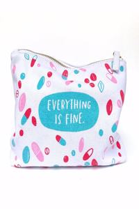 Em & Friends Everything Is Fine Canvas Pouch
