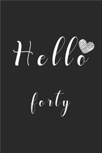 Hello forty