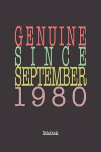 Genuine Since September 1980