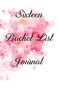 Sixteen Bucket List Journal