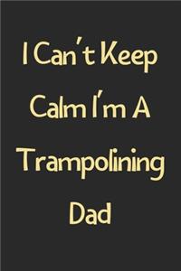 I Can't Keep Calm I'm A Trampolining Dad