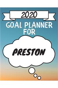 2020 Goal Planner For Preston