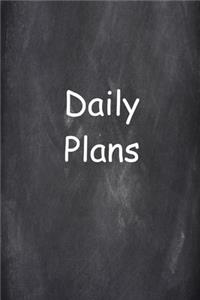 2020 Daily Plans Simple Chalkboard Design