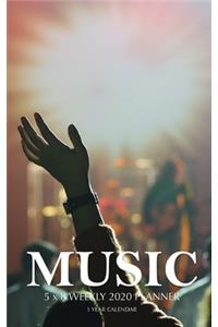 Music 5 x 8 Weekly 2020 Planner