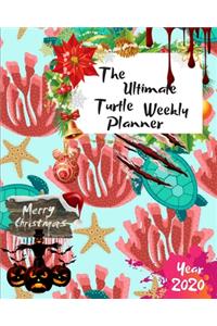 The Ultimate Merry Christmas Turtle Weekly Planner Year 2020: Best Gift For All Age, Keep Track Planning Notebook & Organizer Logbook For Weekly And Monthly Purpose To Create, Schedule And Manage To Achieve You