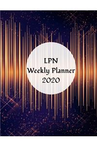 LPN Weekly Planner: 2020 Licensed Practical Nurse Weekly Organizer