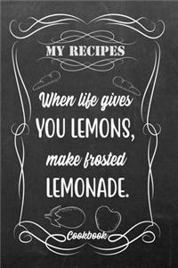 My Recipes When Life Gives You Lemons, Make Frosted Lemonade.