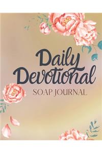 Daily Devotional SOAP Journal-Easy & Simple Guide to Scripture Journaling-Bible Study Workbook 100 pages Book 10