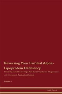 Reversing Your Familial Alpha-Lipoprotein Deficiency