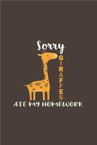 Sorry Giraffes Ate My Homework