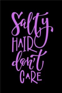 Salty Hair Don't Care - Couple Travel Planner Book