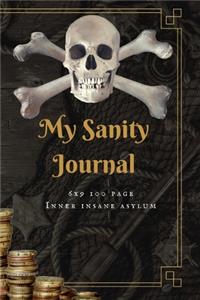 My Sanity Journal-6x9 100 page Inner Insane Asylum