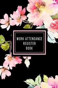 Work Attendance Register Book