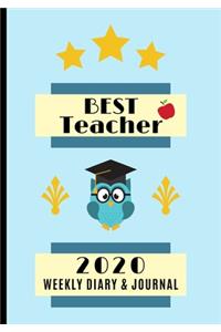 Best Teacher 2020 Weekly Diary & Journal