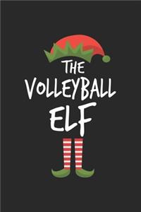 Funny VolleyBall Elf Christmas Notebook Gift