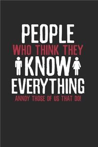 Sarcasm People who knows everything Notebook
