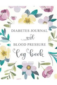 Diabetes Journal and Blood Pressure Log Book: Daily Blood Pressure and Blood Sugar Levels, Diabetes and Low Blood Pressure, Track Monitoring for Gestational, Recording Blood Glucose Levels, Trac