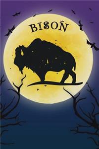 Bison Notebook Halloween Journal
