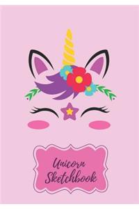 Cute Unicorn Sketchbook for Kids