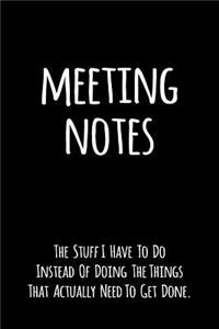 Meeting Notes