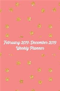 February 2019-December 2019 Weekly Planner