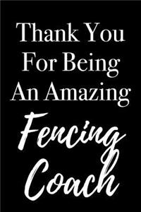 Thank You for Being an Amazing Fencing Coach
