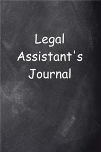 Legal Assistant's Journal Chalkboard Design