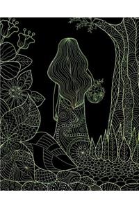 Bullet Journal Notebook Girl in the Woods 6