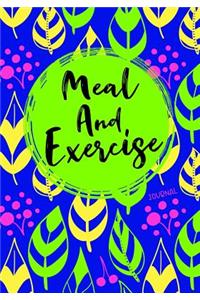 Meal And Exercise Journal