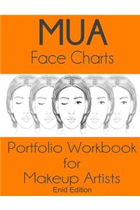 MUA Face Charts Portfolio Workbook for Makeup Artists Enid Edition
