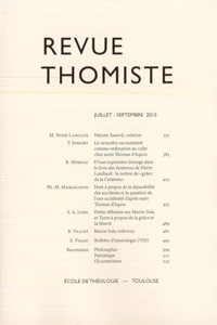Revue Thomiste - 3/2015