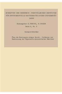Über Die Konvergenz Einiger Jacobi-Verfahren Zur Bestimmung Der Eigenwerte Symmetrischer Matrizen