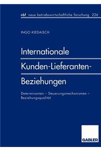Internationale Kunden-Lieferanten-Beziehungen