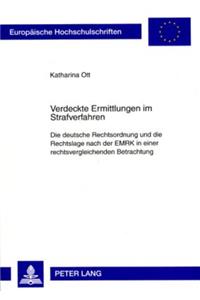 Verdeckte Ermittlungen Im Strafverfahren