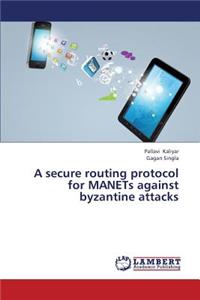 Secure Routing Protocol for Manets Against Byzantine Attacks