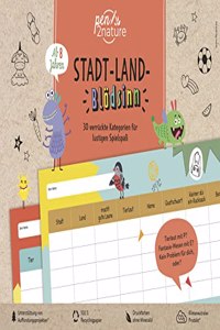 Stadt-Land-Blodsinn. Bunter Spiele-Block fur Kinder ab 8 Jahren: Nachhaltiger SpielspaÃŸ auf Recyclingpapier. Fur Zuhause, Urlaube und Spieleabende mit der Familie