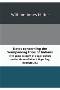Notes concerning the Wampanoag tribe of Indians with some account of a rock picture on the shore of Mount Hope Bay, in Bristol, R.I